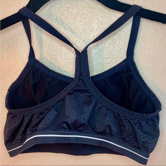 Champion Sports Bra XS/S Extra Small /Small Black Racerback Spandex Workout Bra - Picture 2 of 8
